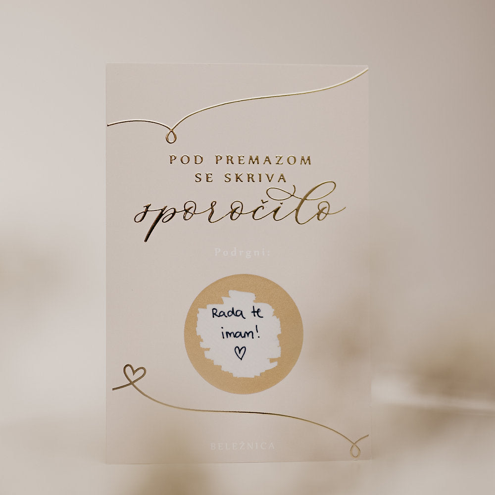 DIY čestitka - Napišite poruku sami