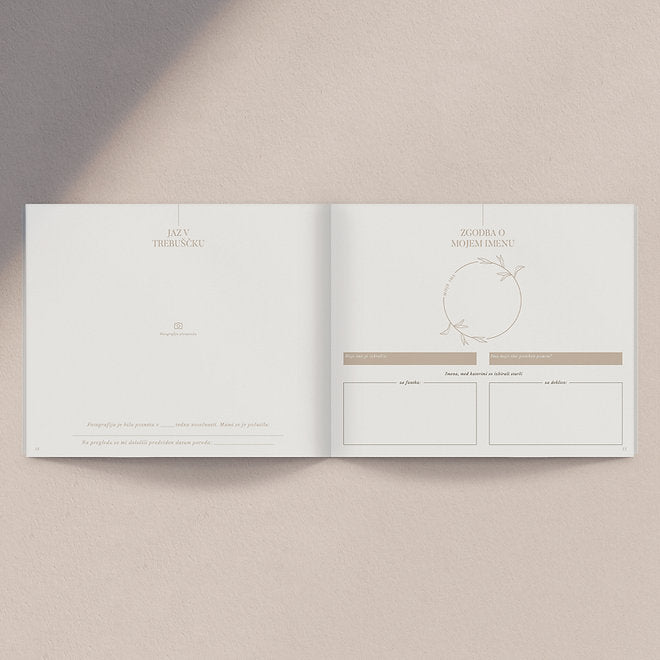 Dječja bilježnica - bež