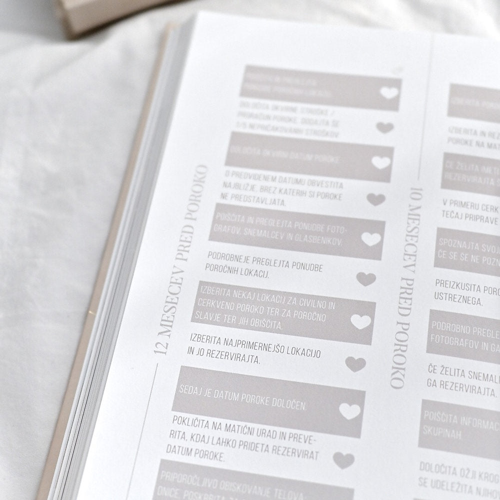 Bilježnica za vjenčanja - Planer vjenčanja