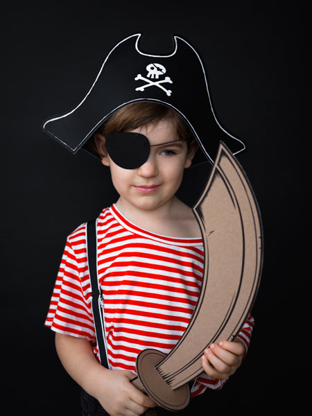 Klobučič - Piratski klobuk in povez za oči
