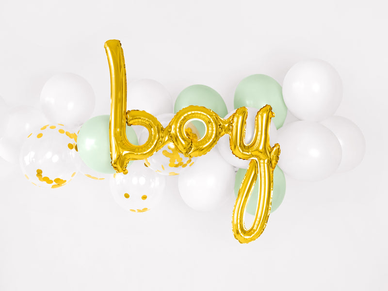 Folija balon v obliki napisa BOY