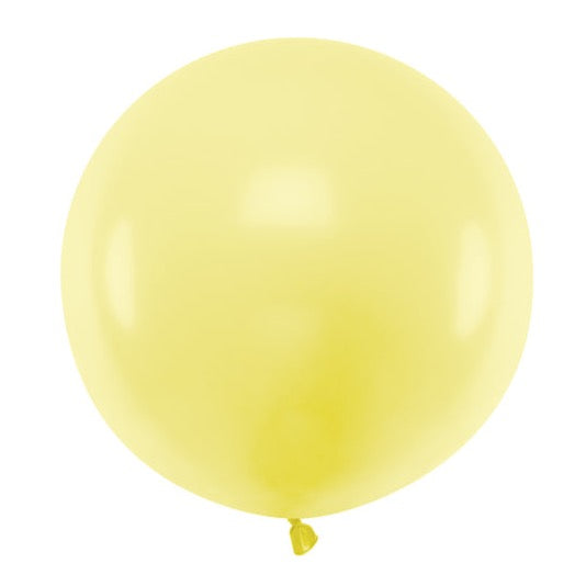 velik okrogel rumen balon