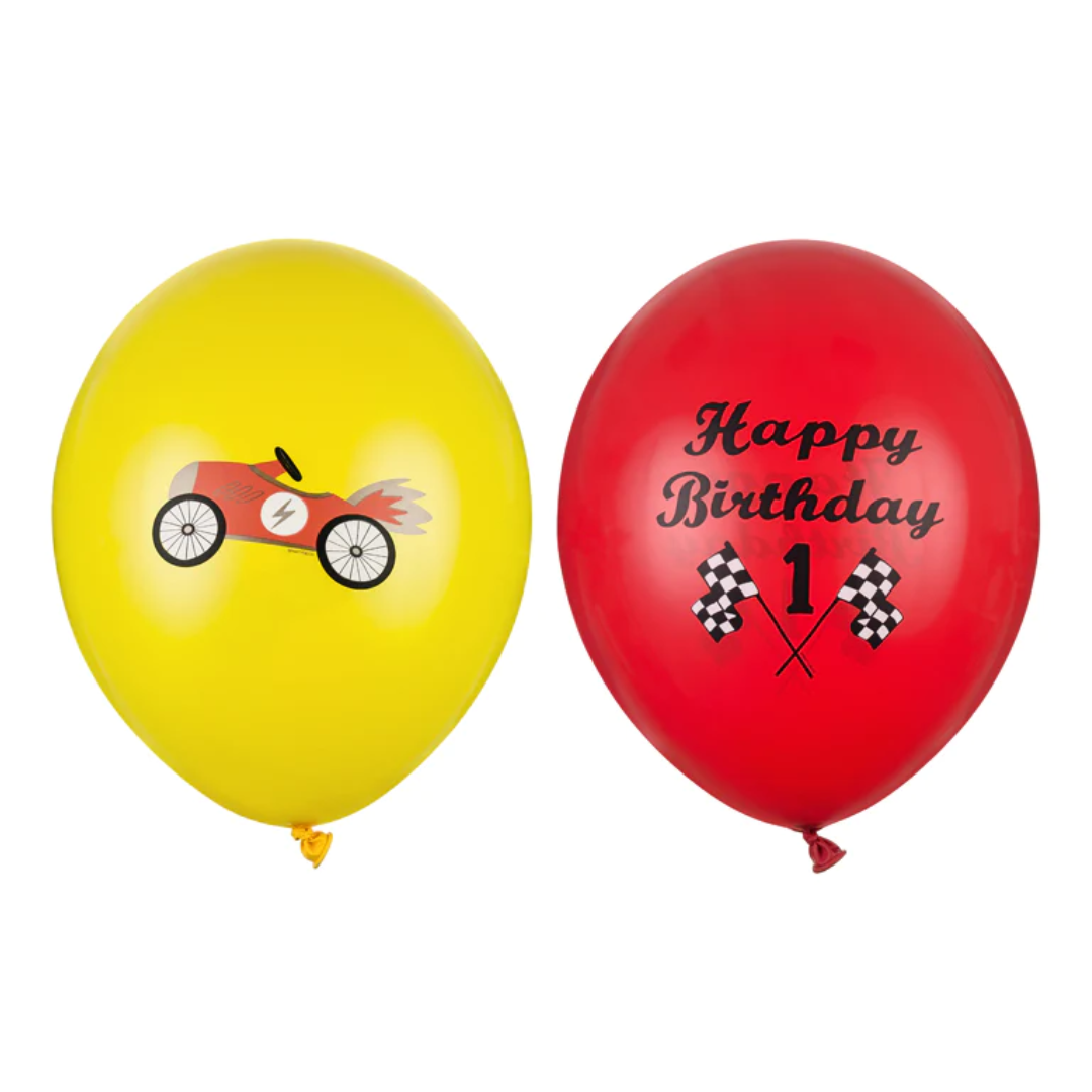 Baloni - Happy birthday, automobili (50 kom)