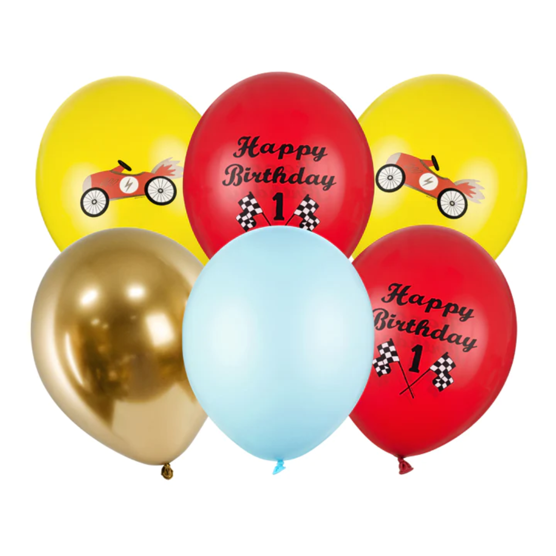 Baloni - Happy Birthday, trkaći automobili