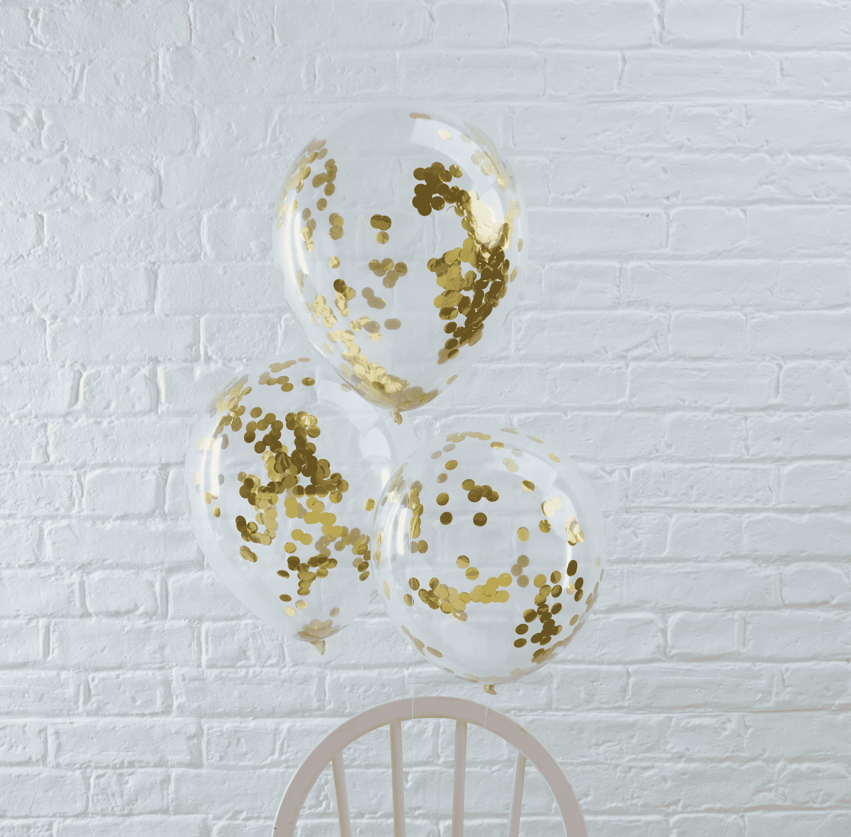 Lateks baloni s konfetima - Gold
