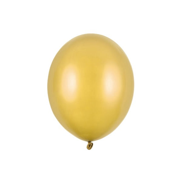 Mini baloni - Metallic Gold, 100 kom
