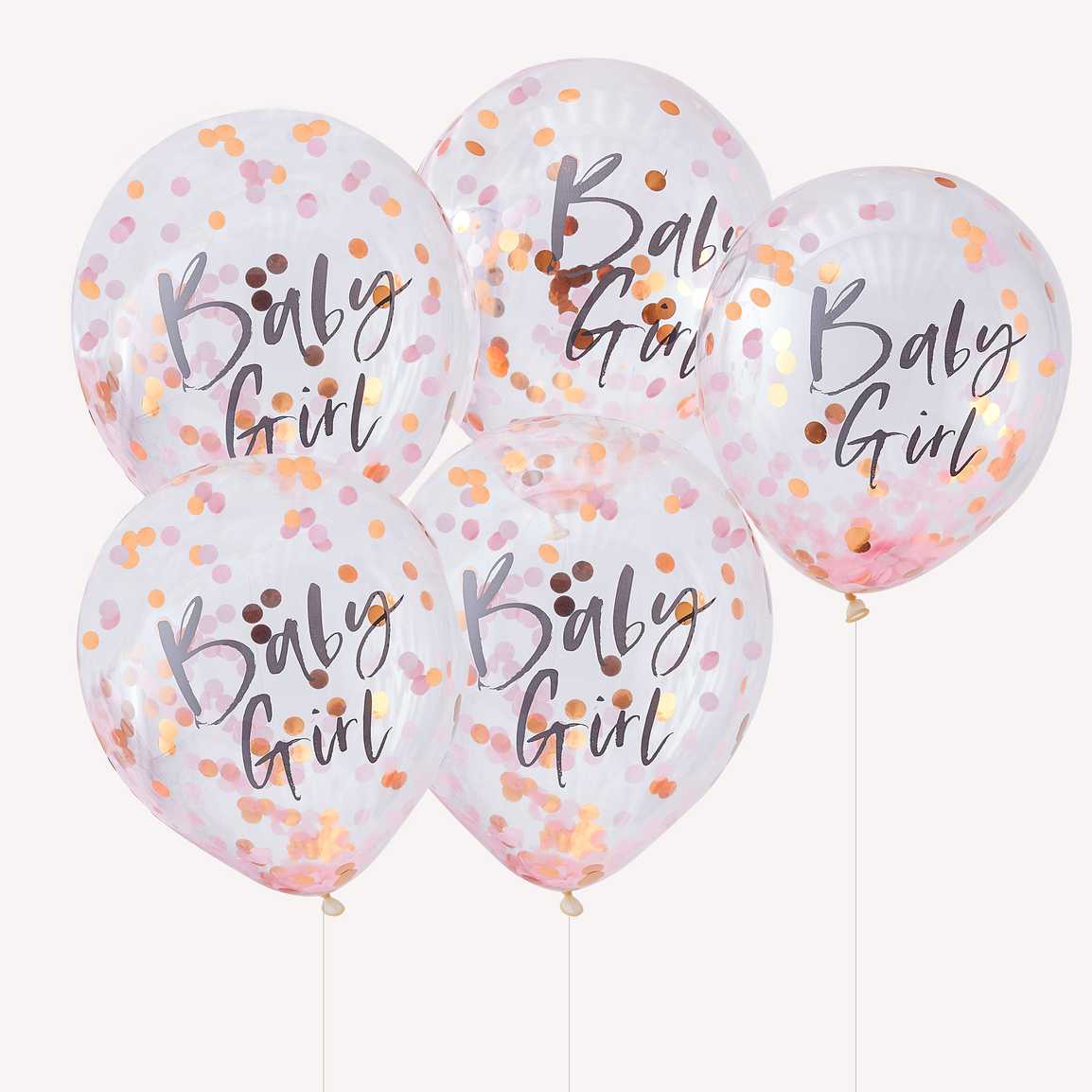 Lateks baloni s konfetima - Baby girl