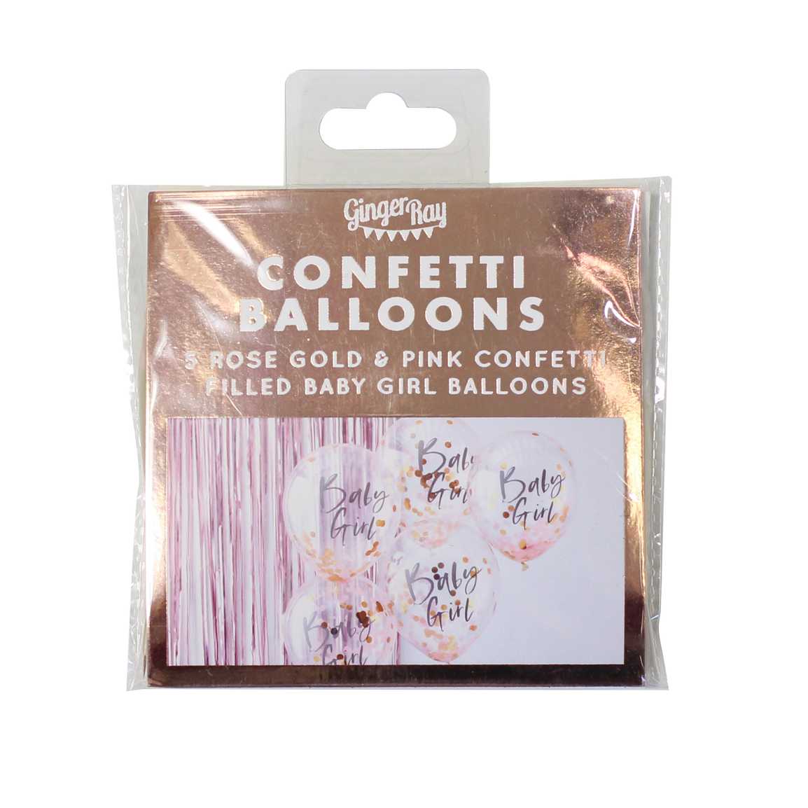 Lateks baloni s konfetima - Baby girl