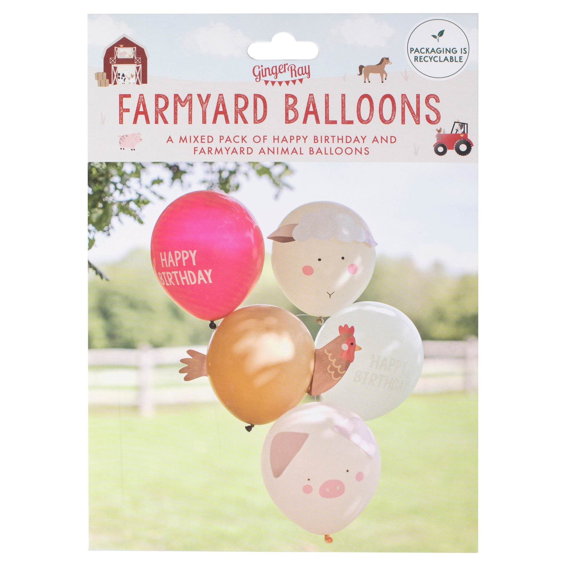 Ginger Ray baloni - životinje s farme