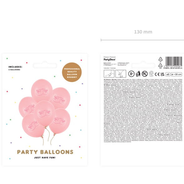 Baloni s printom - Baby papuče, roza